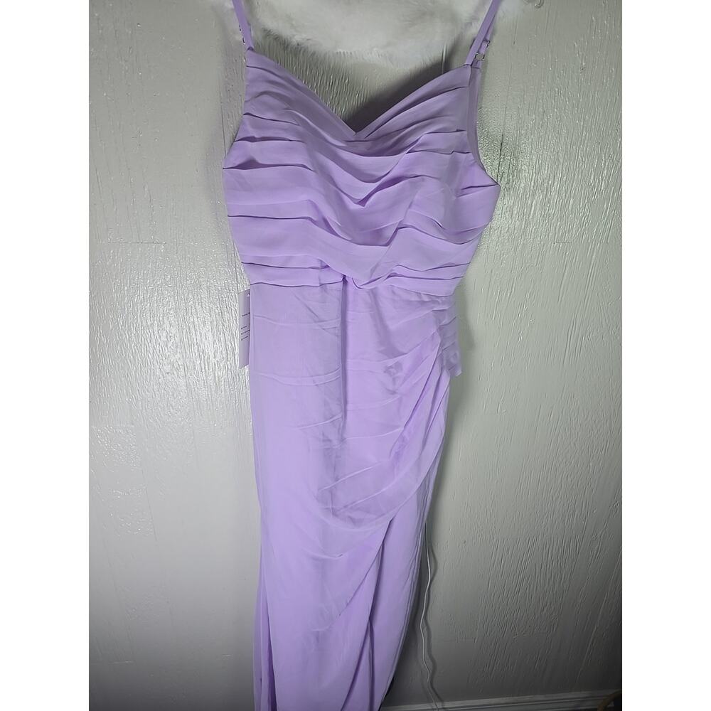 NWT Wear Your Love Purple Prom Dress Size 10 Full Corset Evening Gown Front Slit - Picture 9 of 9